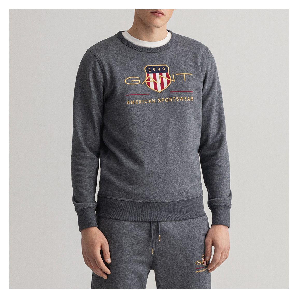 Grey Archive Shield Crew Neck Sweatshirt main product photo