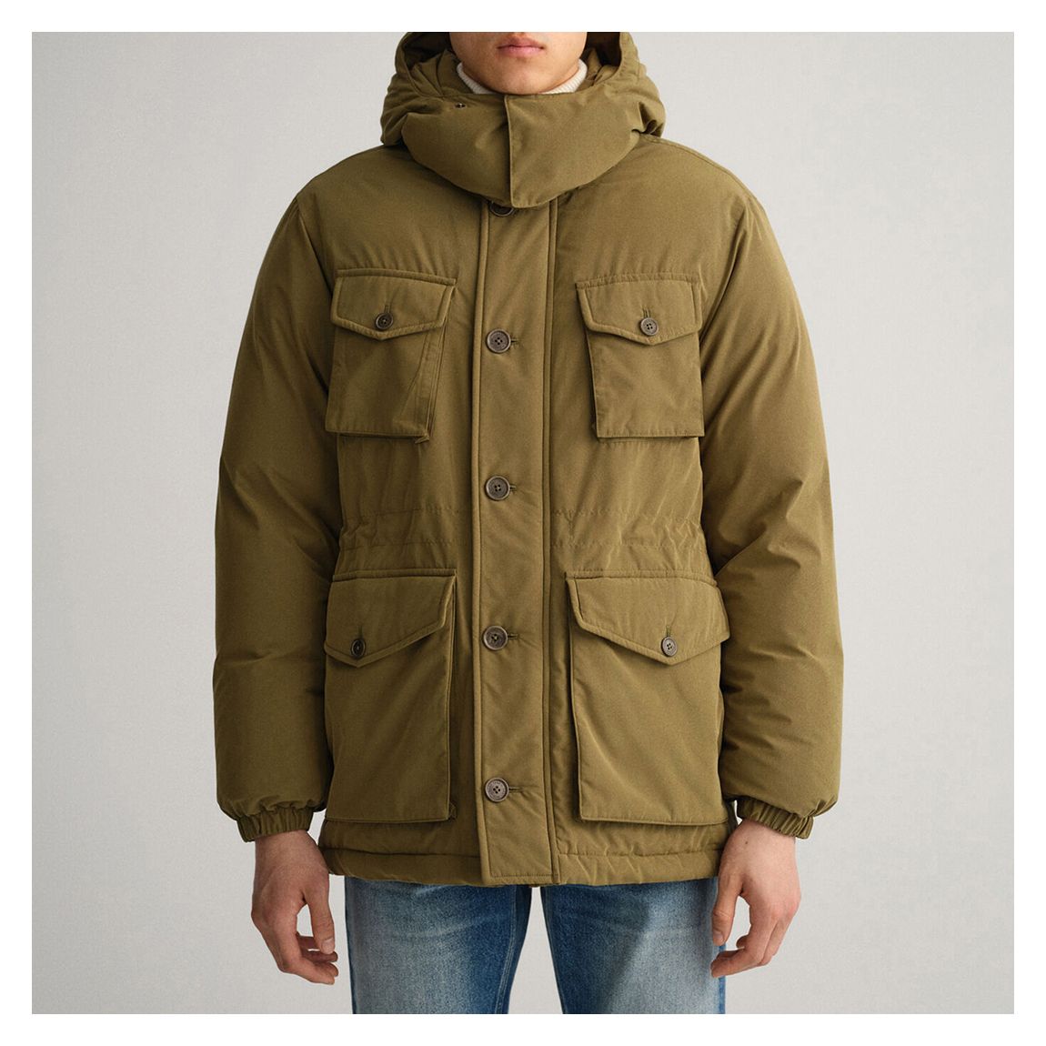Khaki Down Parka Jacket main product photo