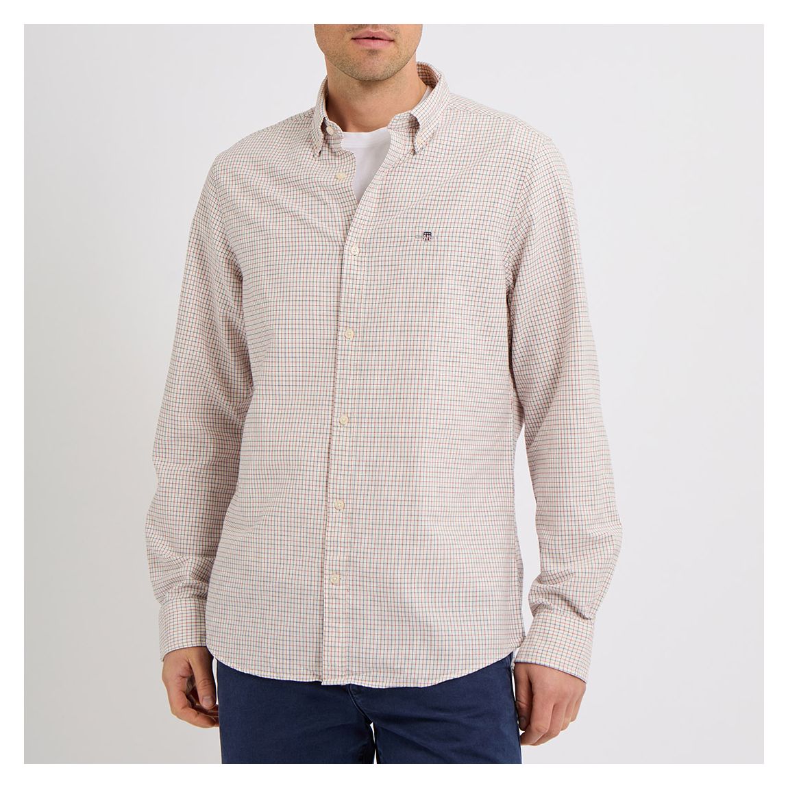 Multi Tattersall Oxford Embroidered Shirt main product photo