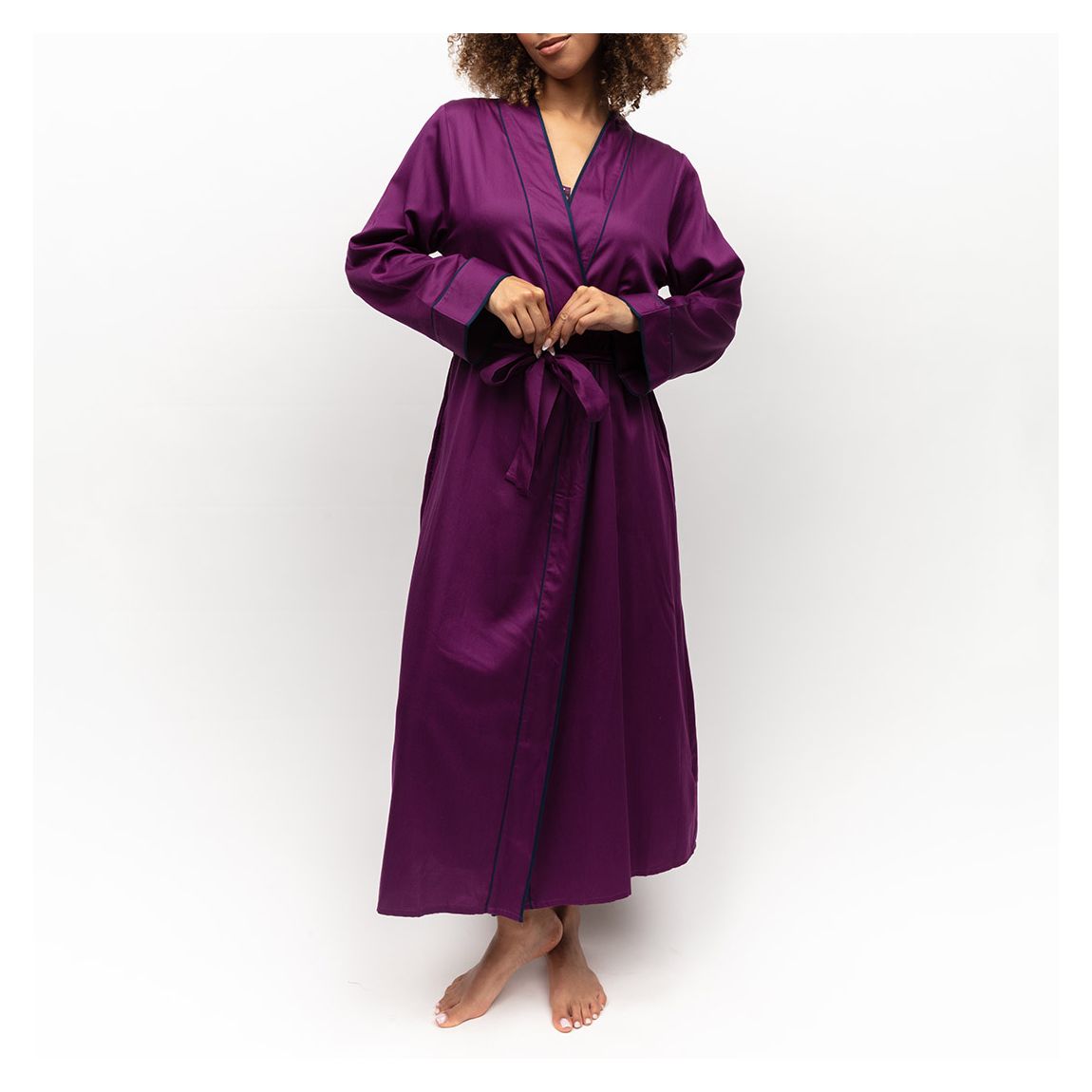 Purple Southbank Long Dressing Gown main product photo