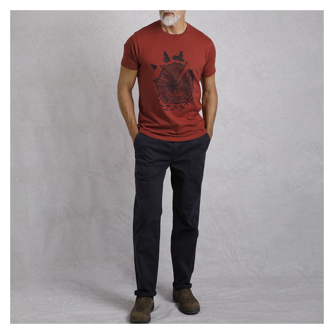Red Woodsman Printed T-Shirt main product photo