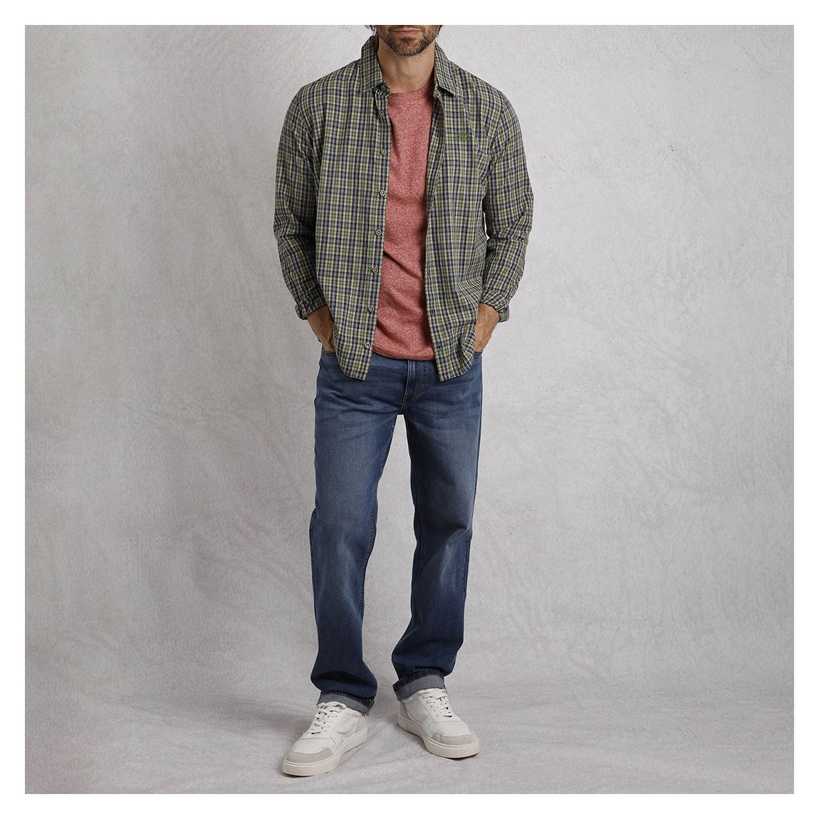 Green Lando Cotton Shirt main product photo