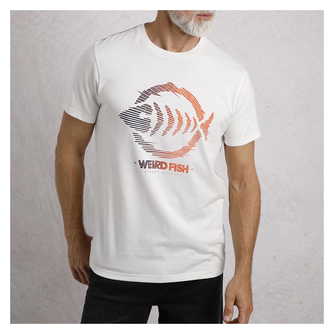 White Velocity Printed T-Shirt main product photo