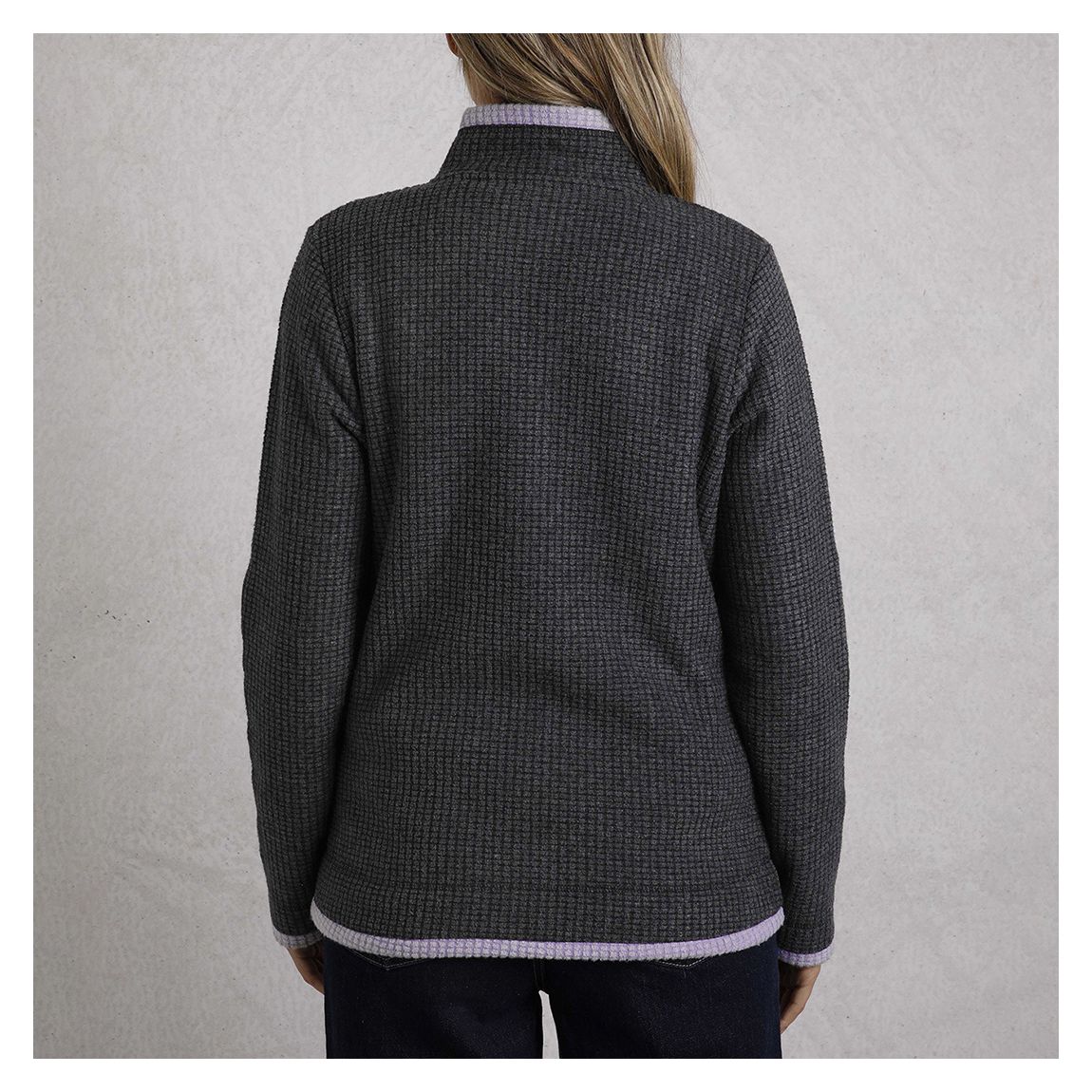 Black Beye Full Zip Grid Fleece main product photo