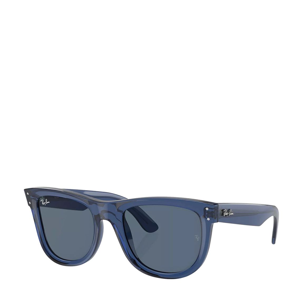 Transparent Dark Blue Square Sunglasses 50mm main product photo