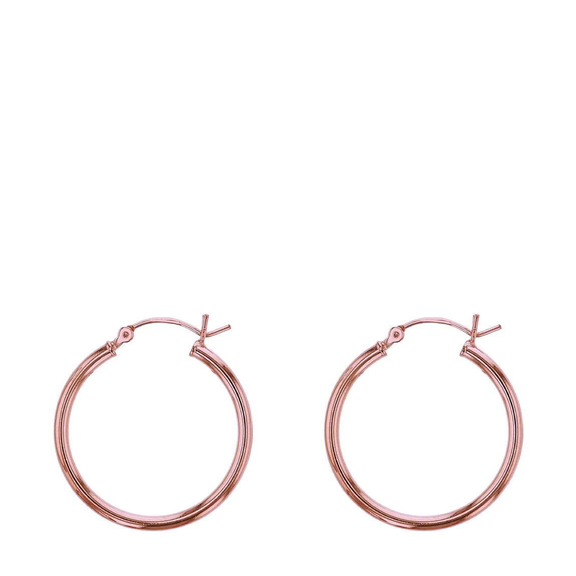 18K Rose Gold Classic Hoop Earrings main product photo