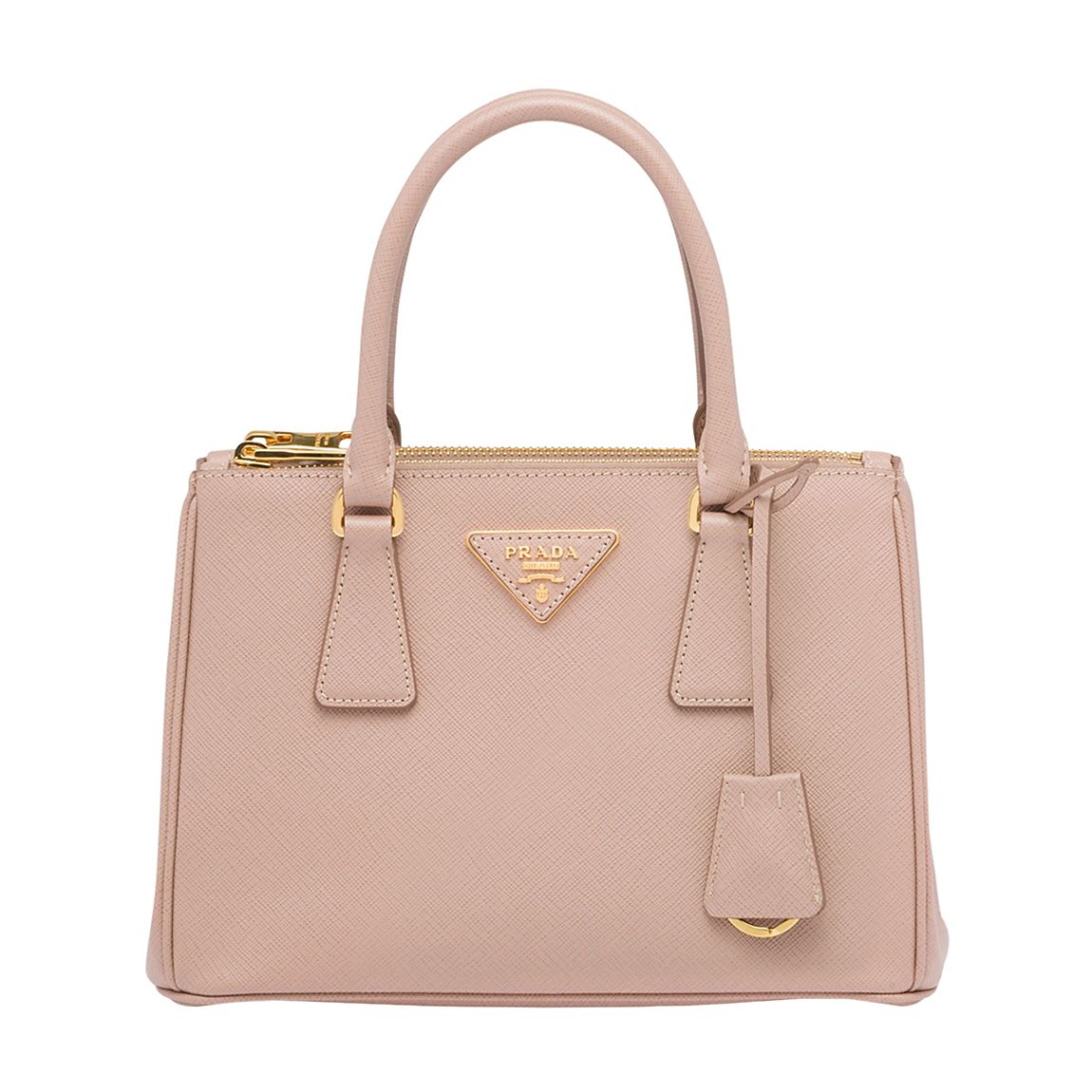 Blush Pink Small Prada Leather Galleria Top-Handle Bag main product photo