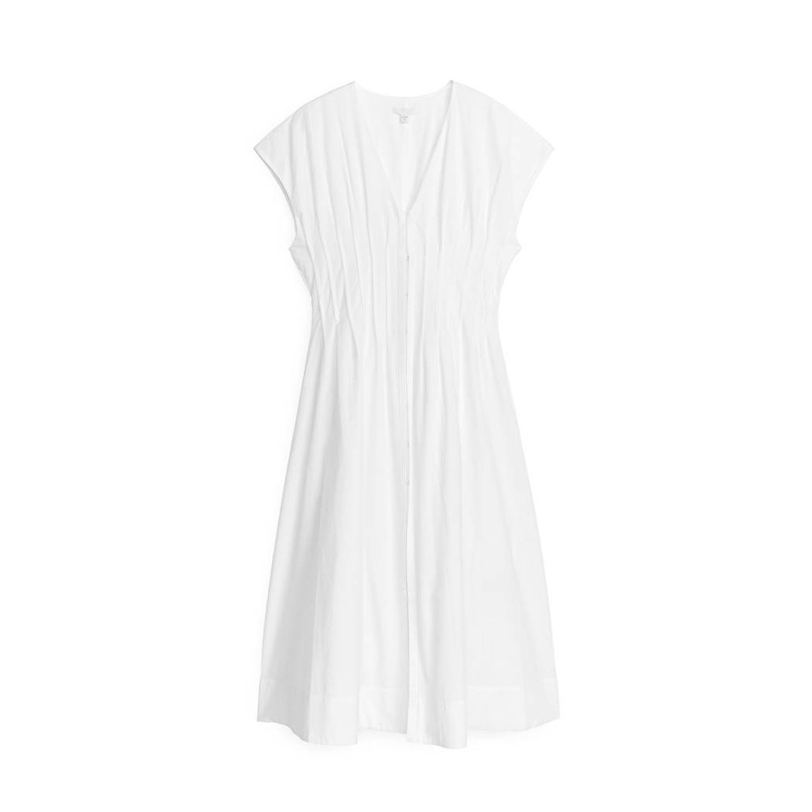 White Ruffled Sun Dress main product photo