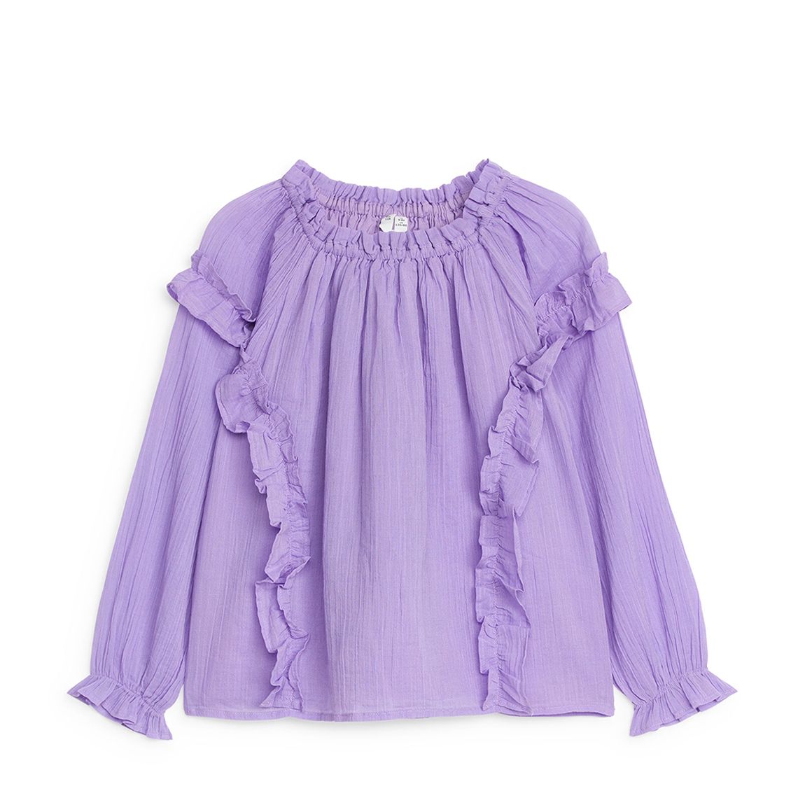 Kid's Lilac Ruffled Bodice Blouse main product photo