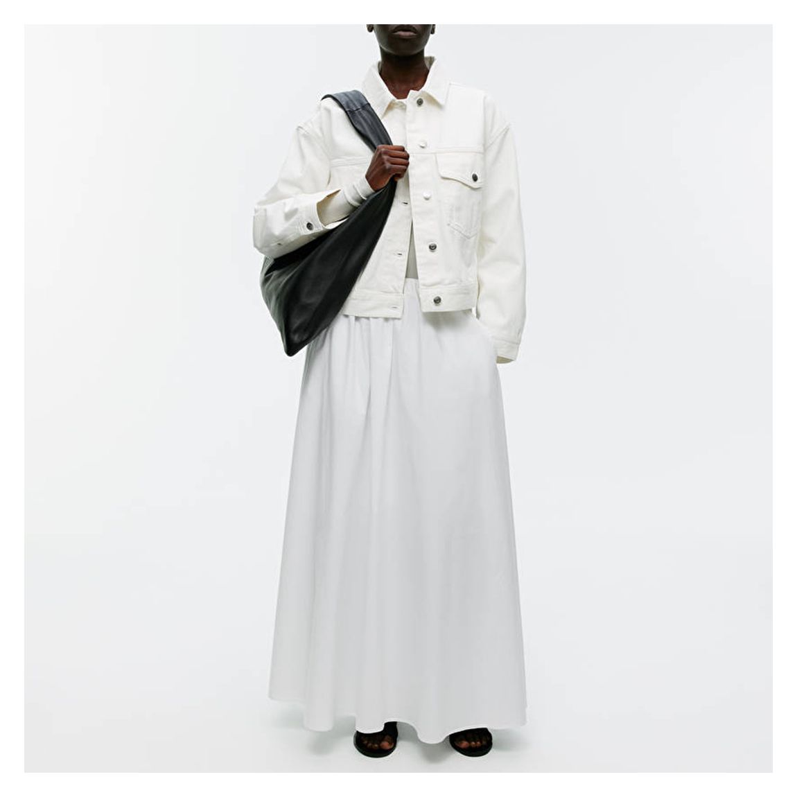 White Denim Jacket main product photo