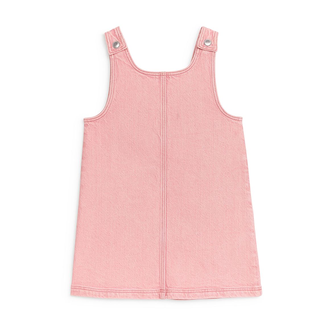 Kid's Pink Denim Dungaree Dress main product photo