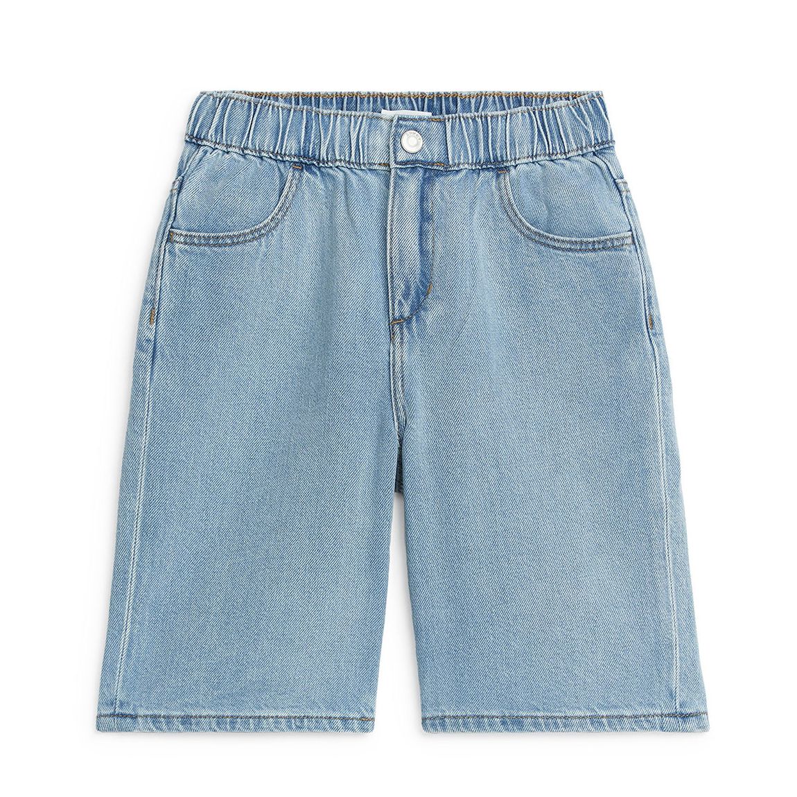 Kid's Light Blue Denim Shorts main product photo