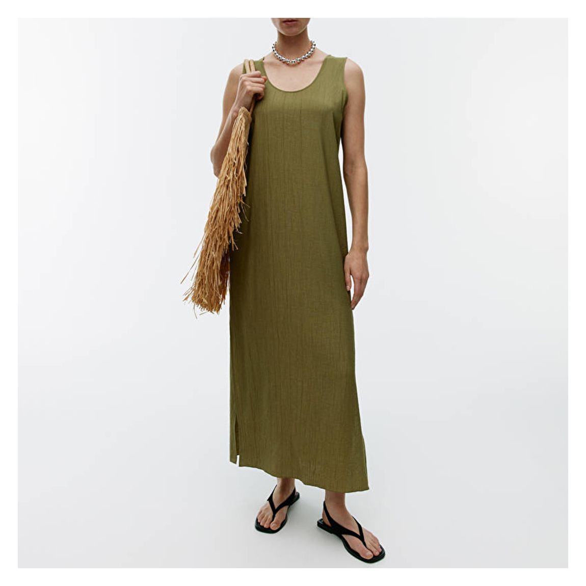 Khaki Scoop Dress main product photo