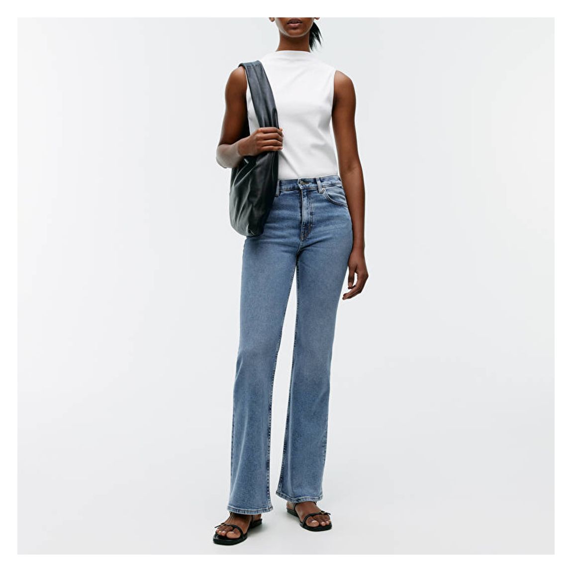 Washed Blue Boot Flare Jean main product photo