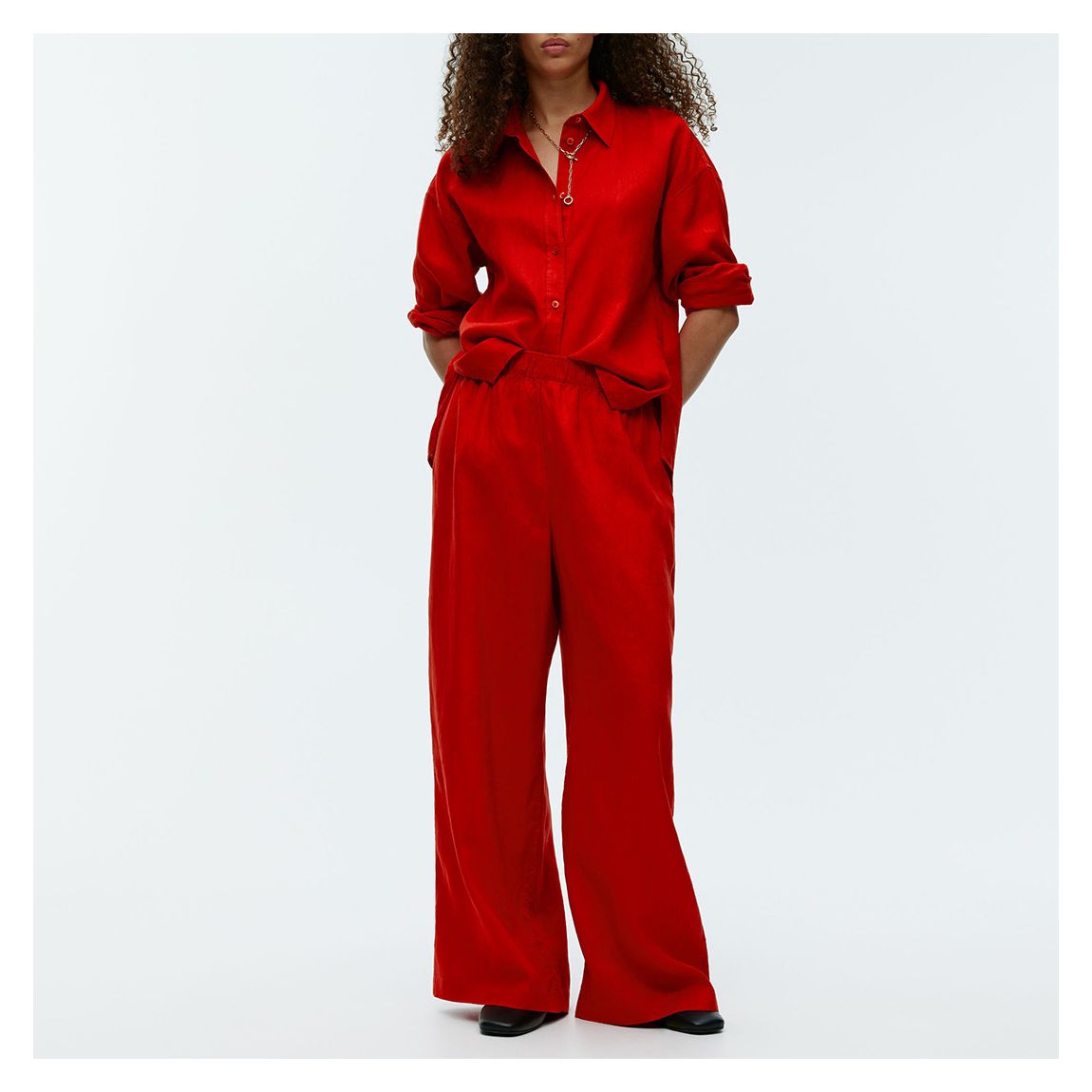 Red Loose Fit Trouser main product photo