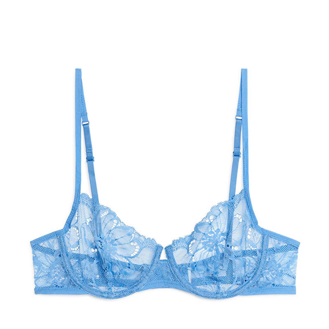 Baby Blue Laced Bralette main product photo