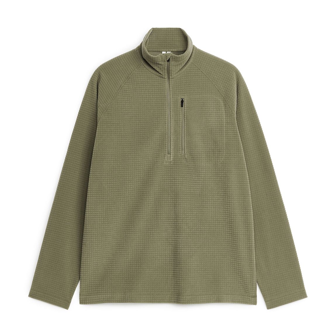 Men's Khaki Waffle Pullover main product photo