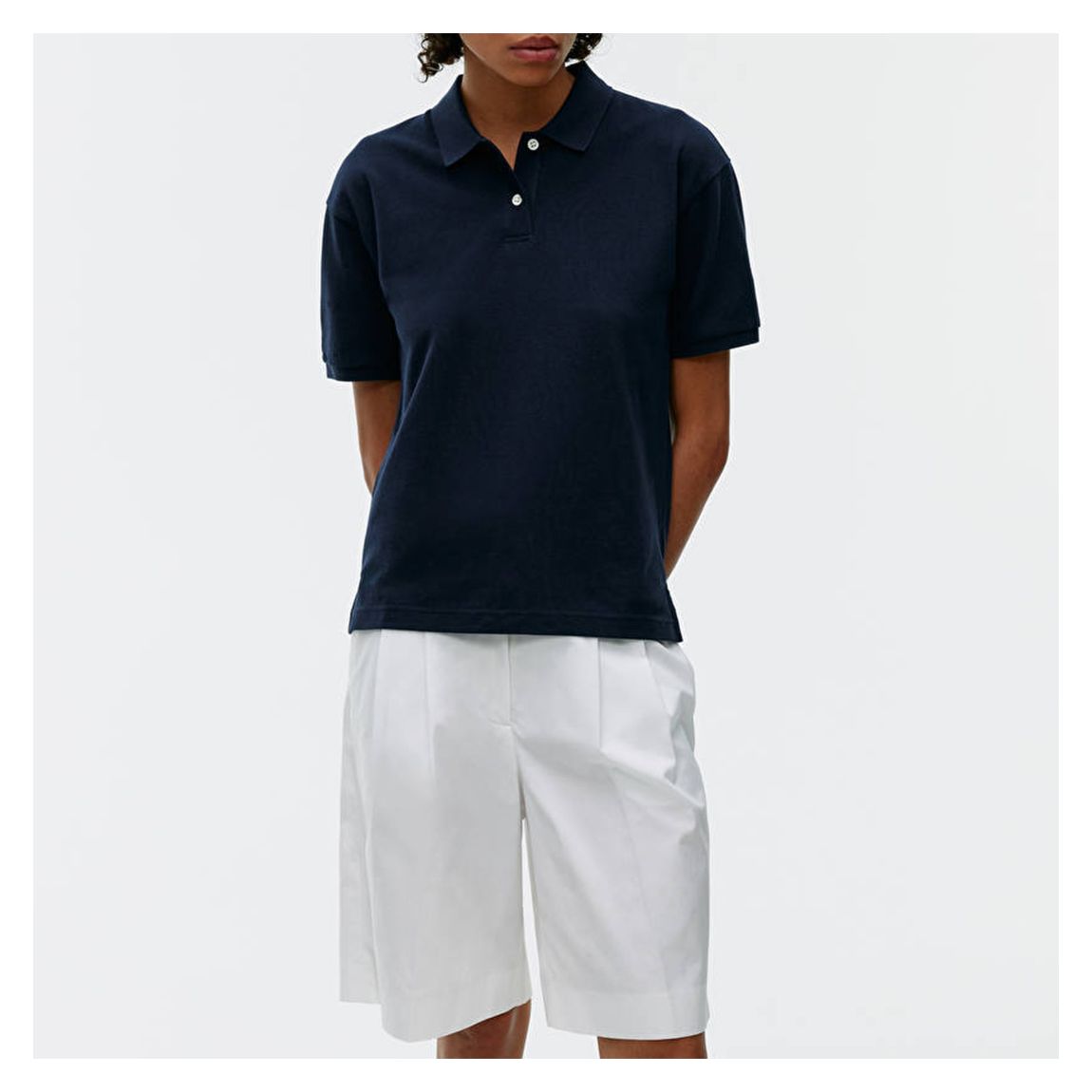 Navy Polo Style Top main product photo
