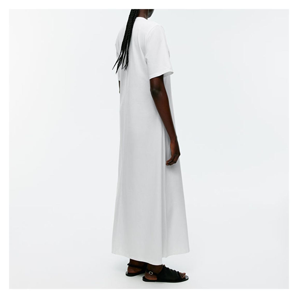 White Maxi T-Shirt Dress main product photo