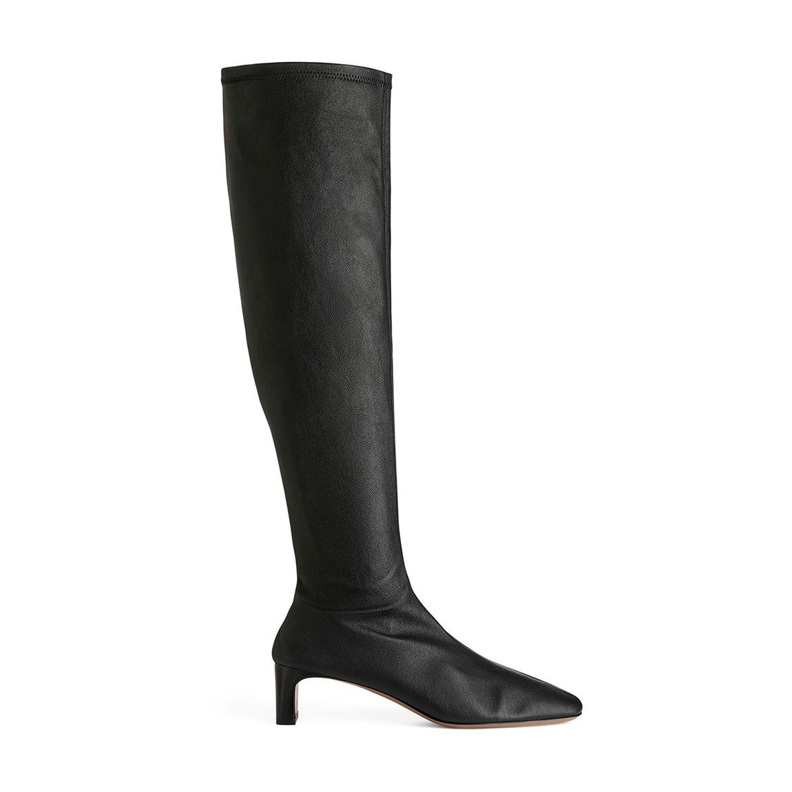 Black Long Slip On Boots main product photo