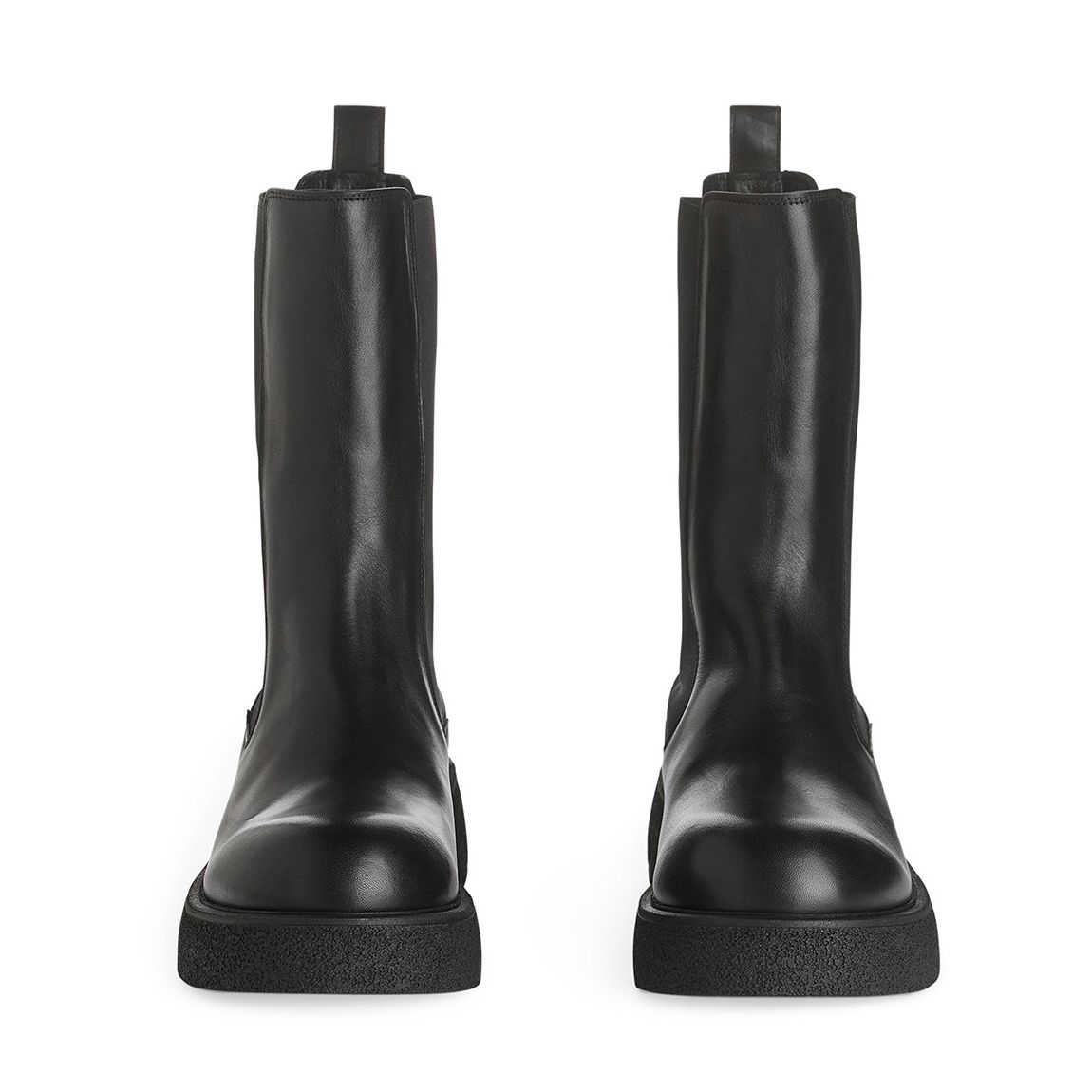 Black Leather Chelsea Boots main product photo