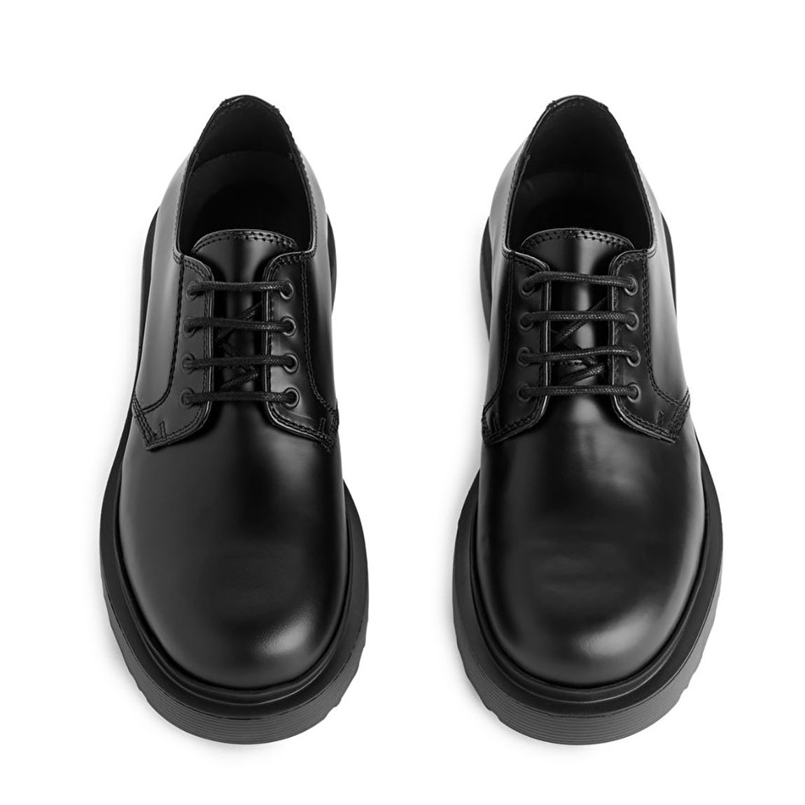 Men's Black Leather Tie Loafer main product photo