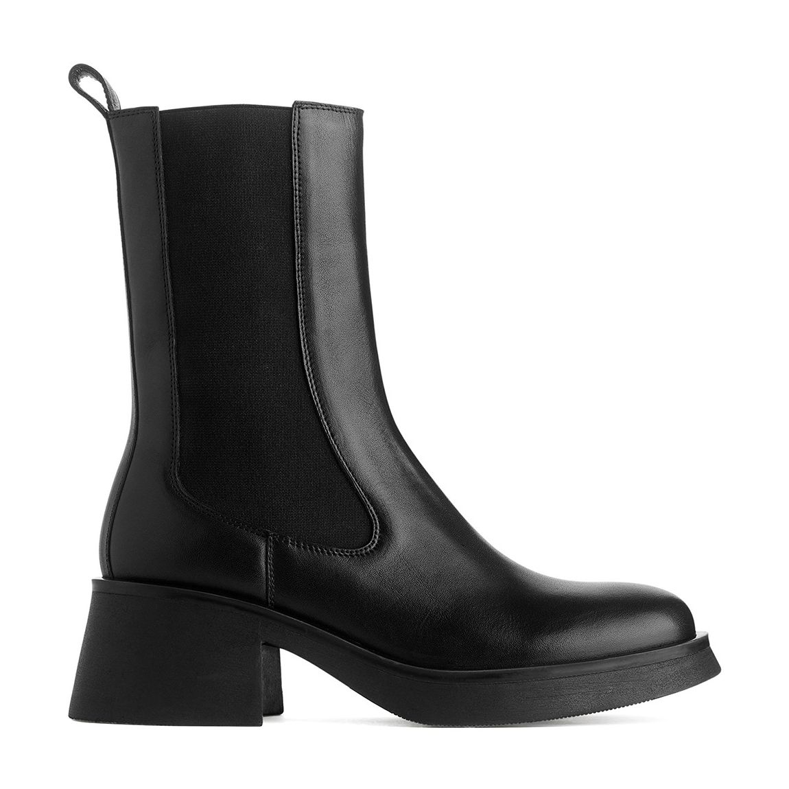 Black Chunky Chelsea Boots main product photo