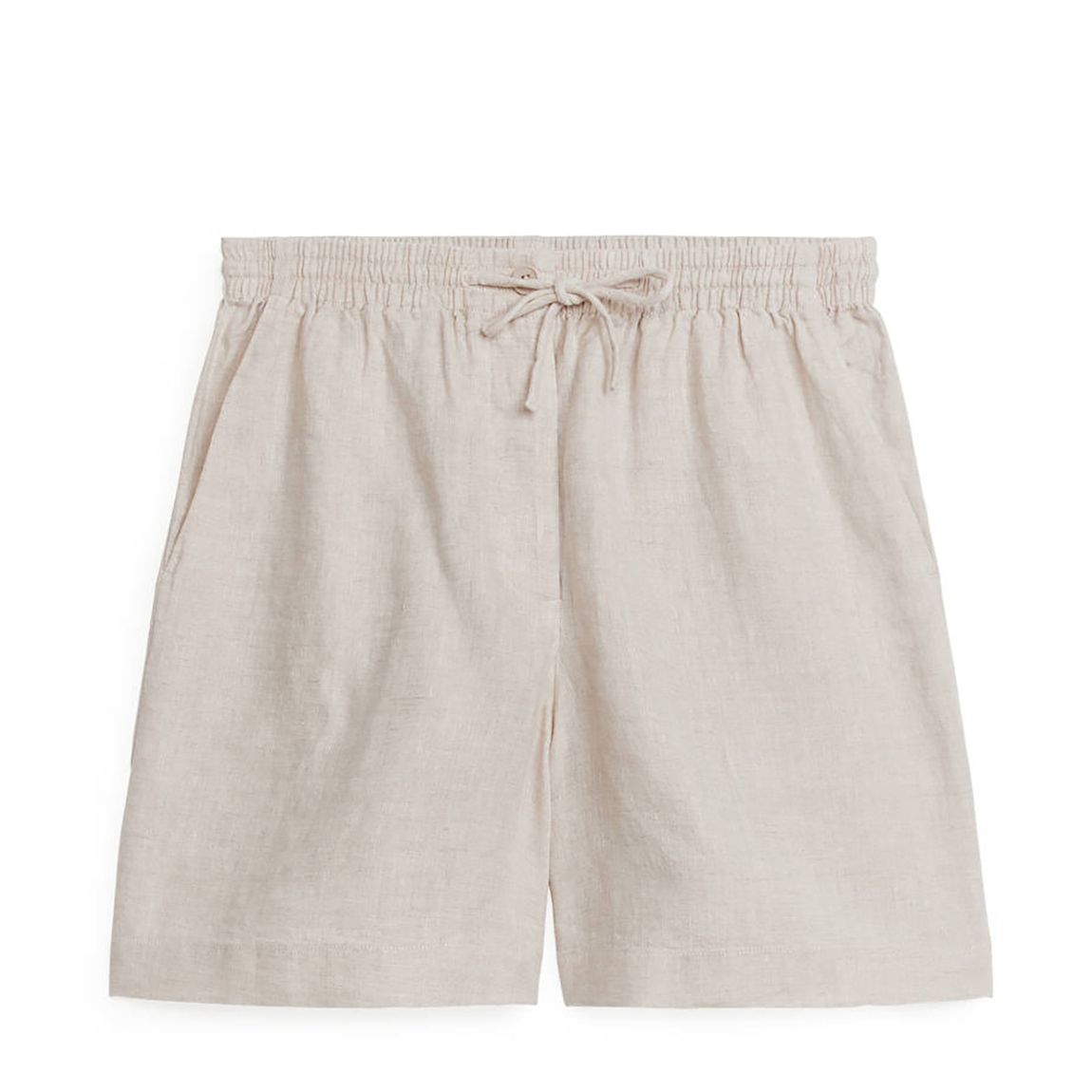 Ecru Linen Shorts main product photo