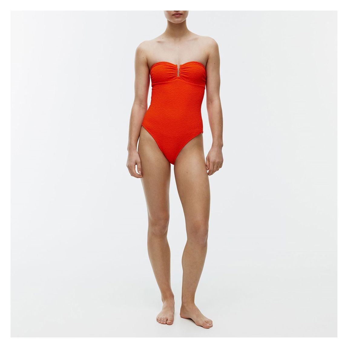 Orange Strapless Swimsuit main product photo