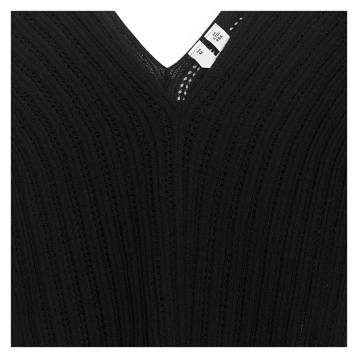 Black Ribbed Top main product photo