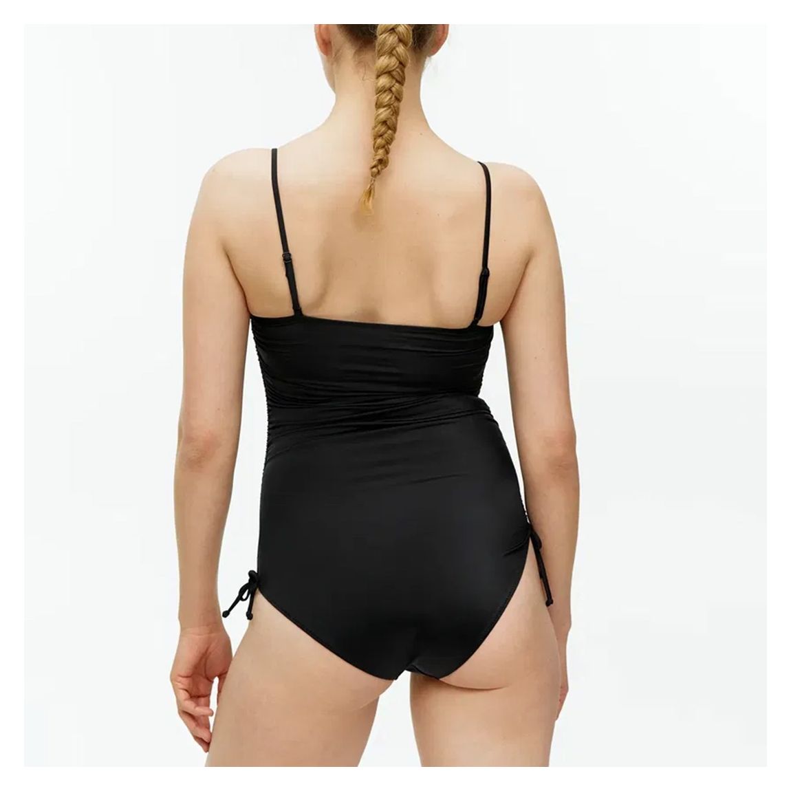 Black Ruched Swimsuit main product photo
