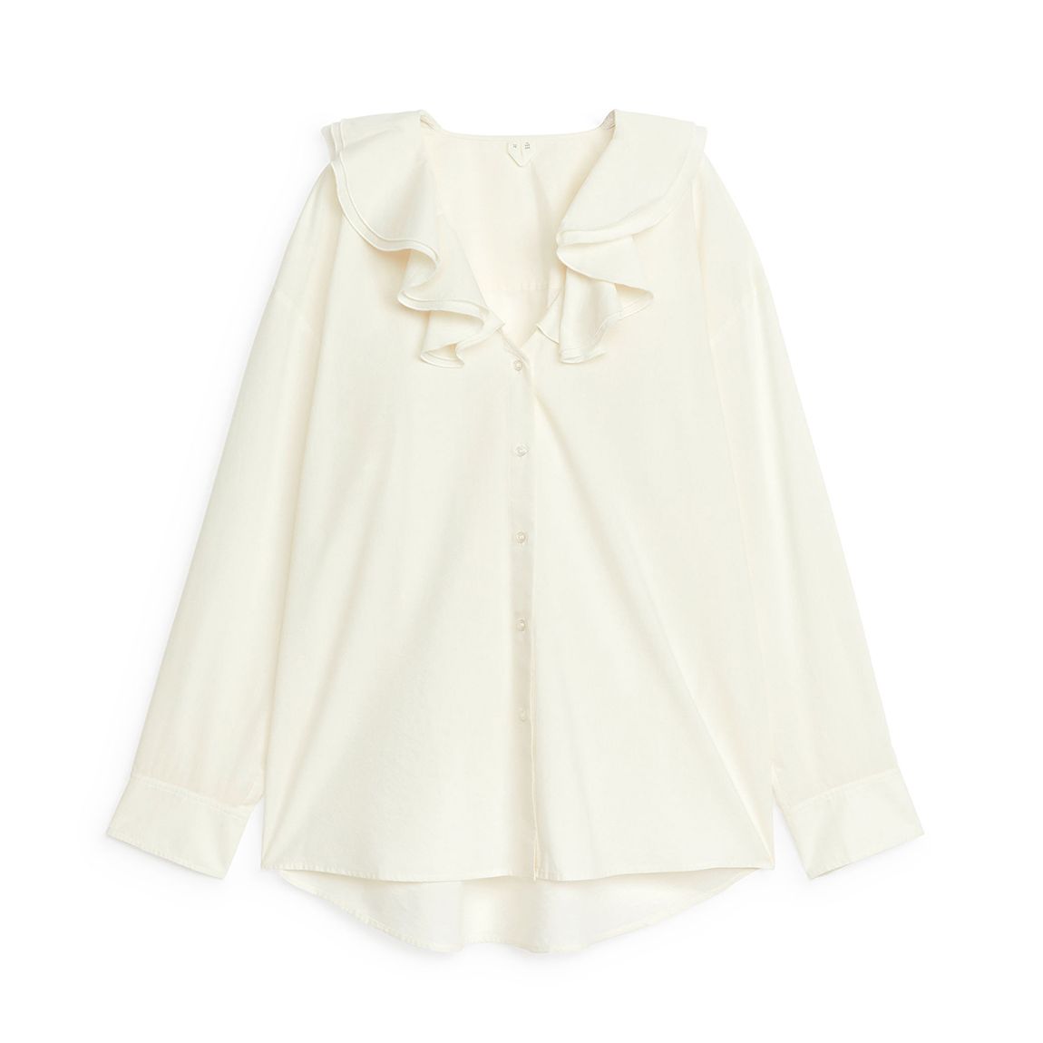 White Frill Collar Blouse main product photo