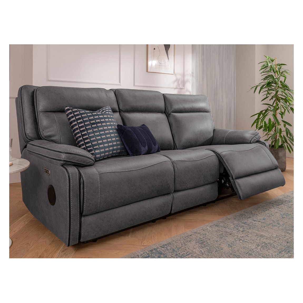 Vegas 3 Seater Sofa, Grey main product photo