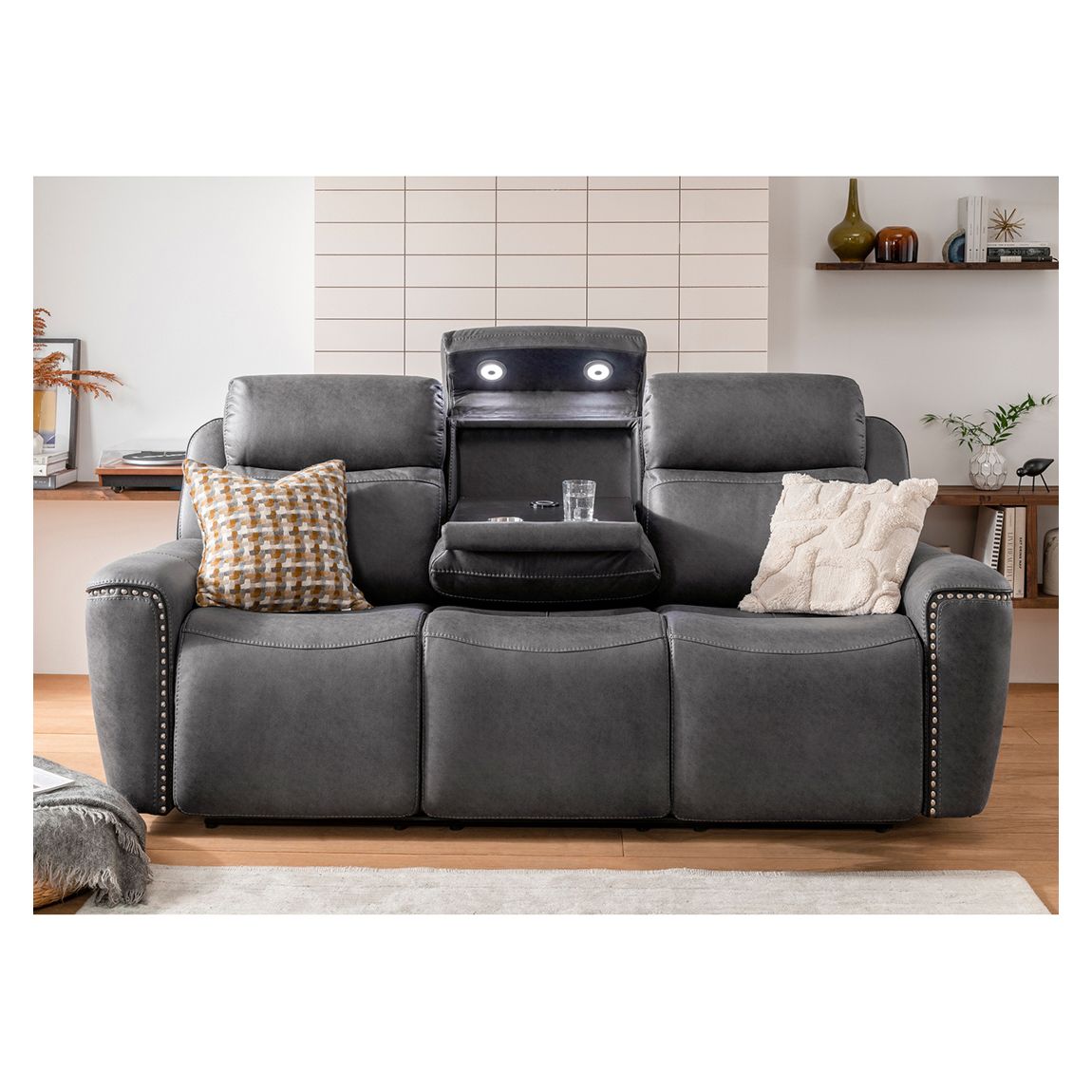 Chicago 3 Seater Sofa, Grey main product photo