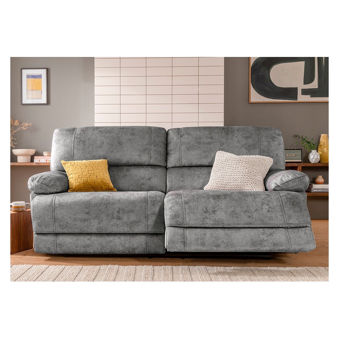 Atlanta 3 Seater Sofa, Grey main product photo