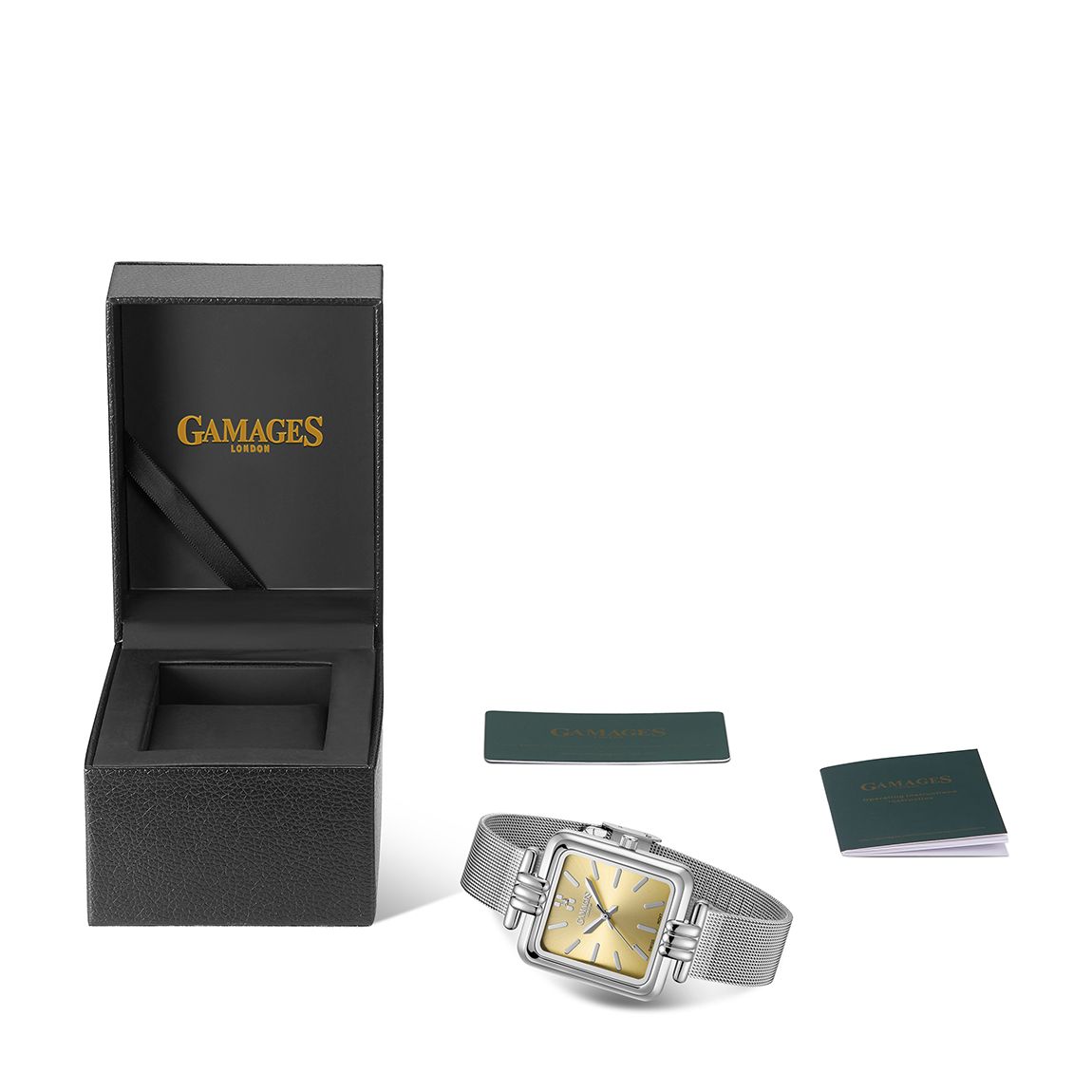 Gamages Of London Ladies Entanglement Diamond In Steel Champagne main product photo
