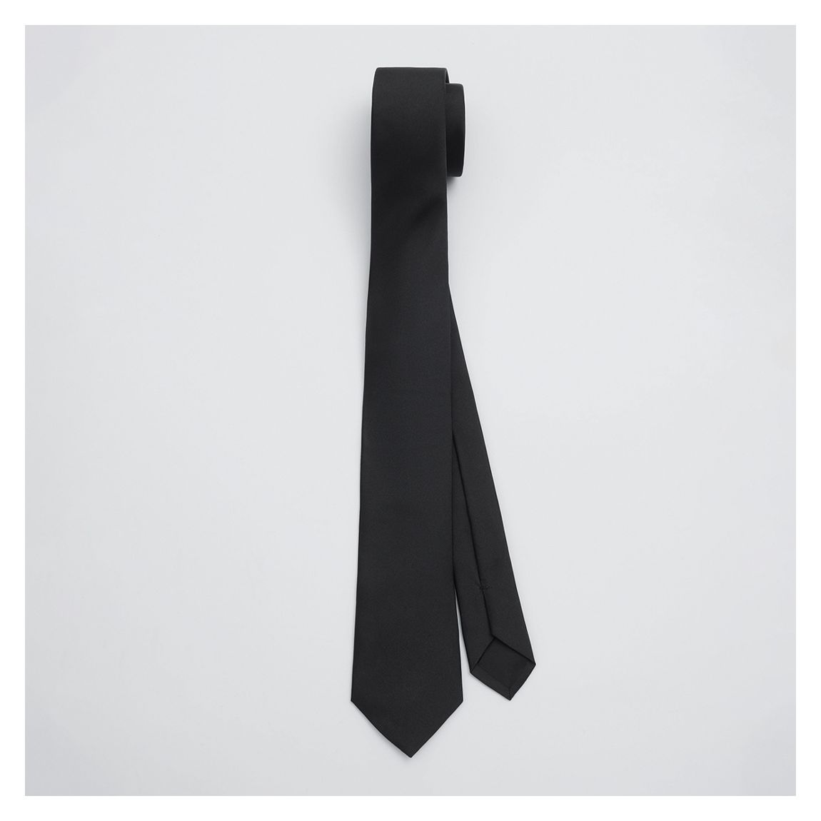 Black Wide Silk Tie main product photo