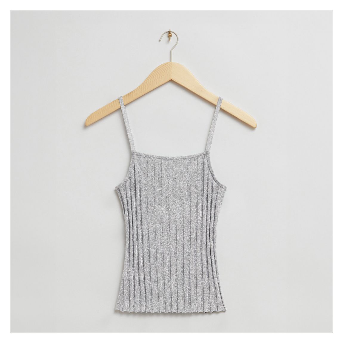 Grey Fitted Tank Top main product photo