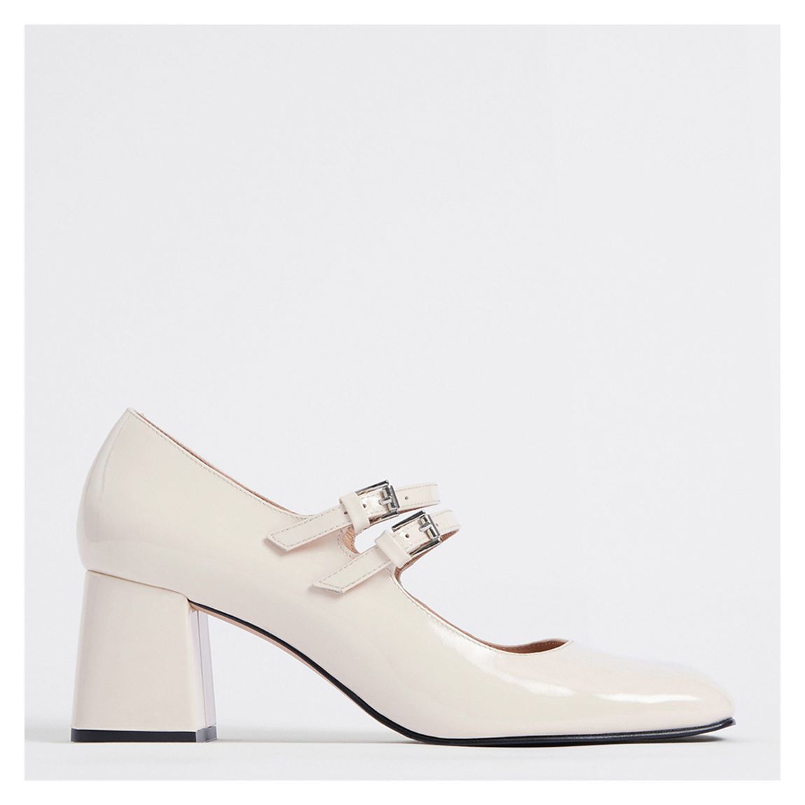 White Patent Leather Mary Jane Shoes main product photo