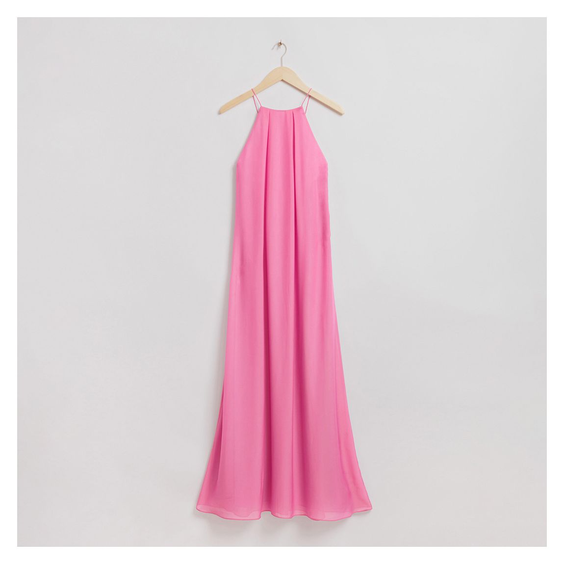 Hot Pink Strappy Halterneck Dress main product photo