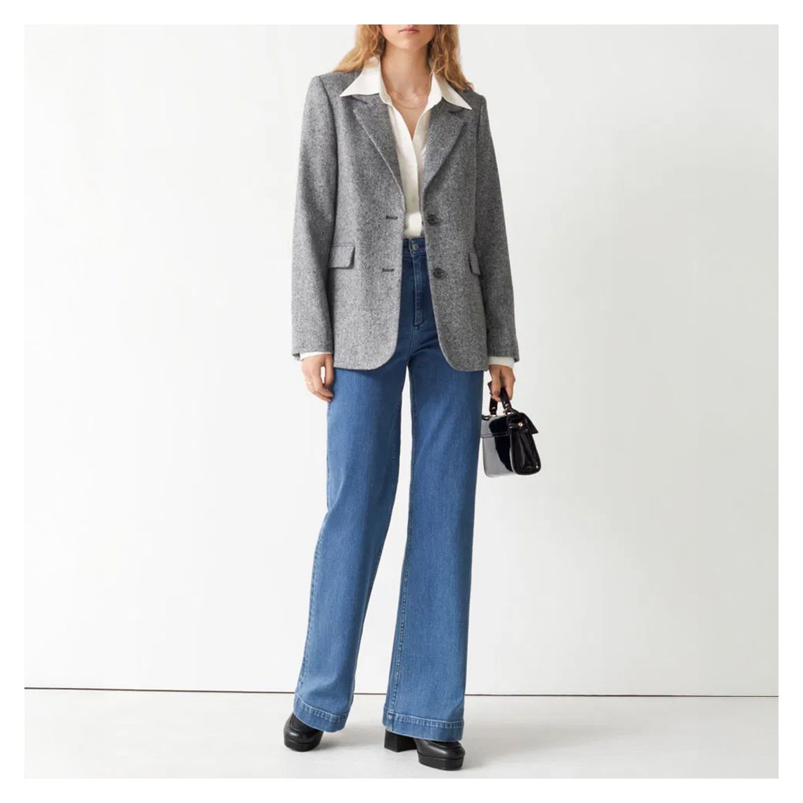 Grey Marl Tailored Fit Blazer main product photo