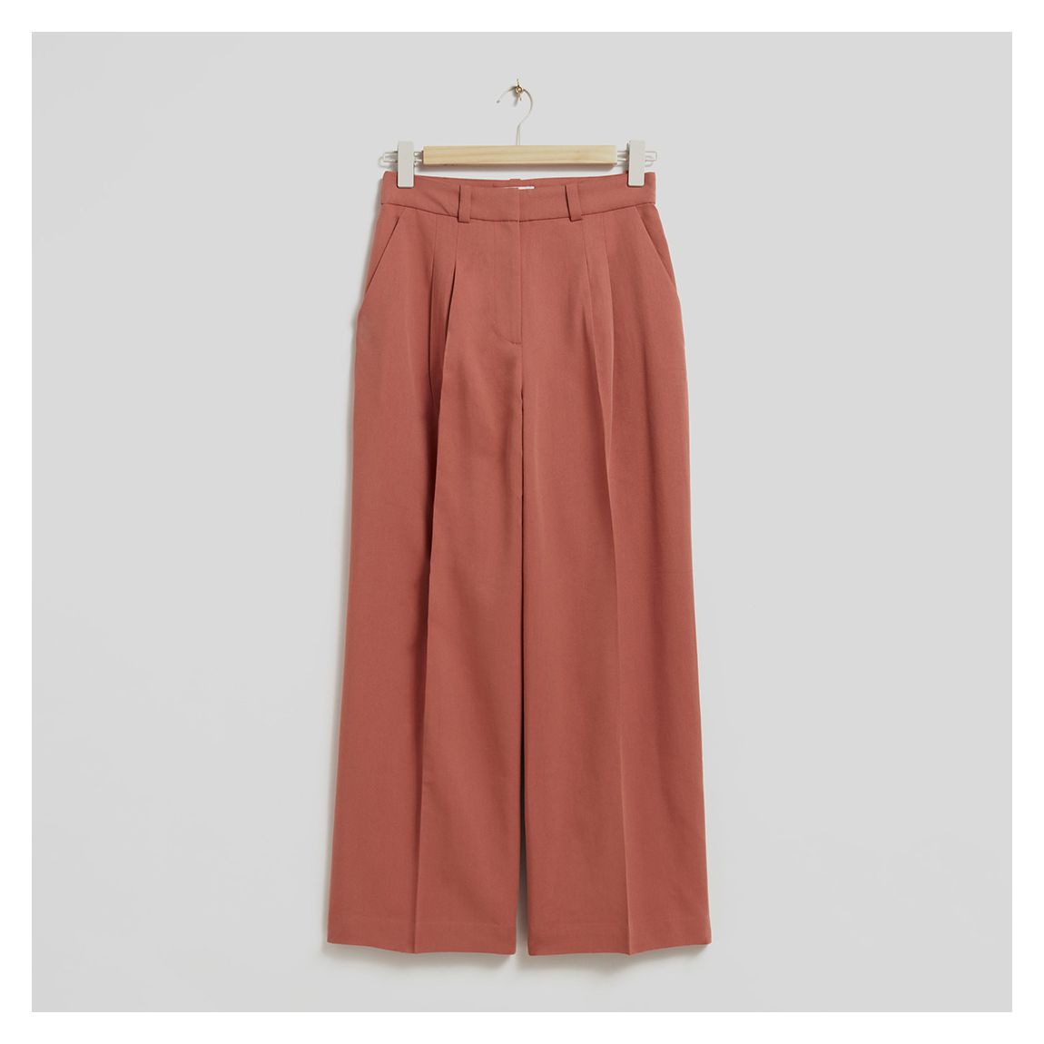 Terracotta Relaxed Tailored Trouseres main product photo