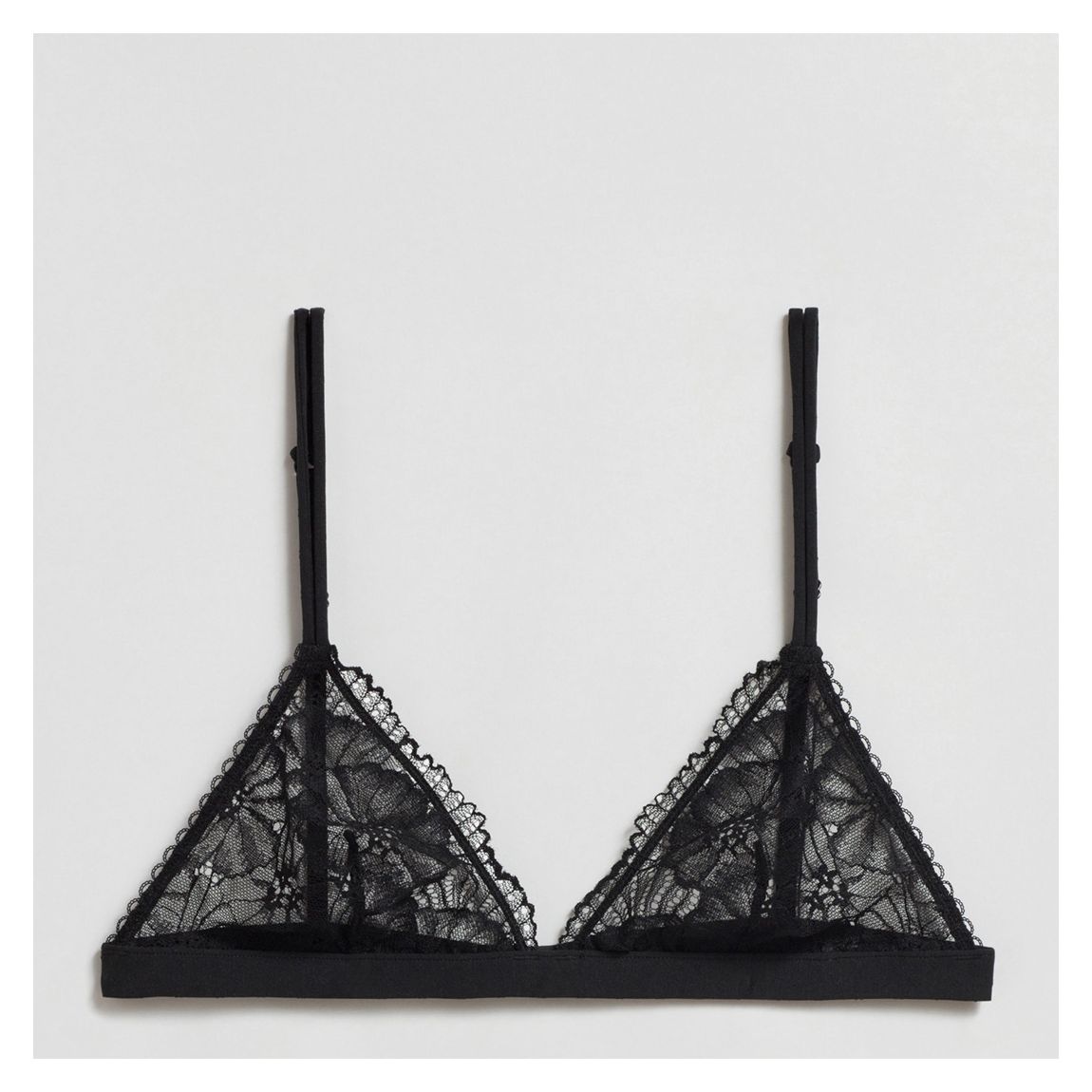 Black Lacey Bralette main product photo