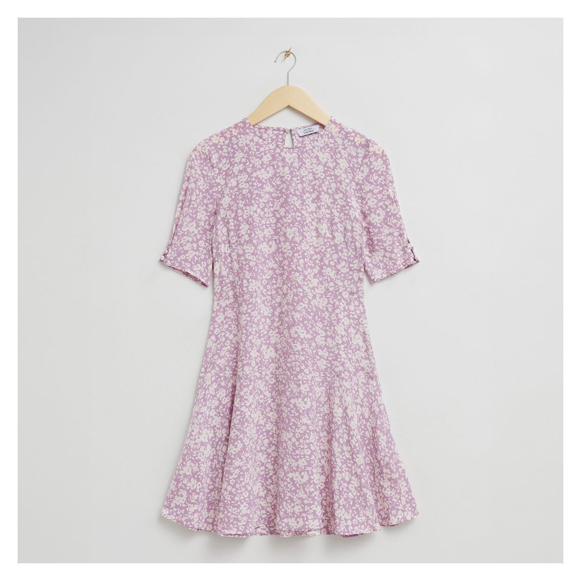 Lilac Printed Mini Skater Dress main product photo