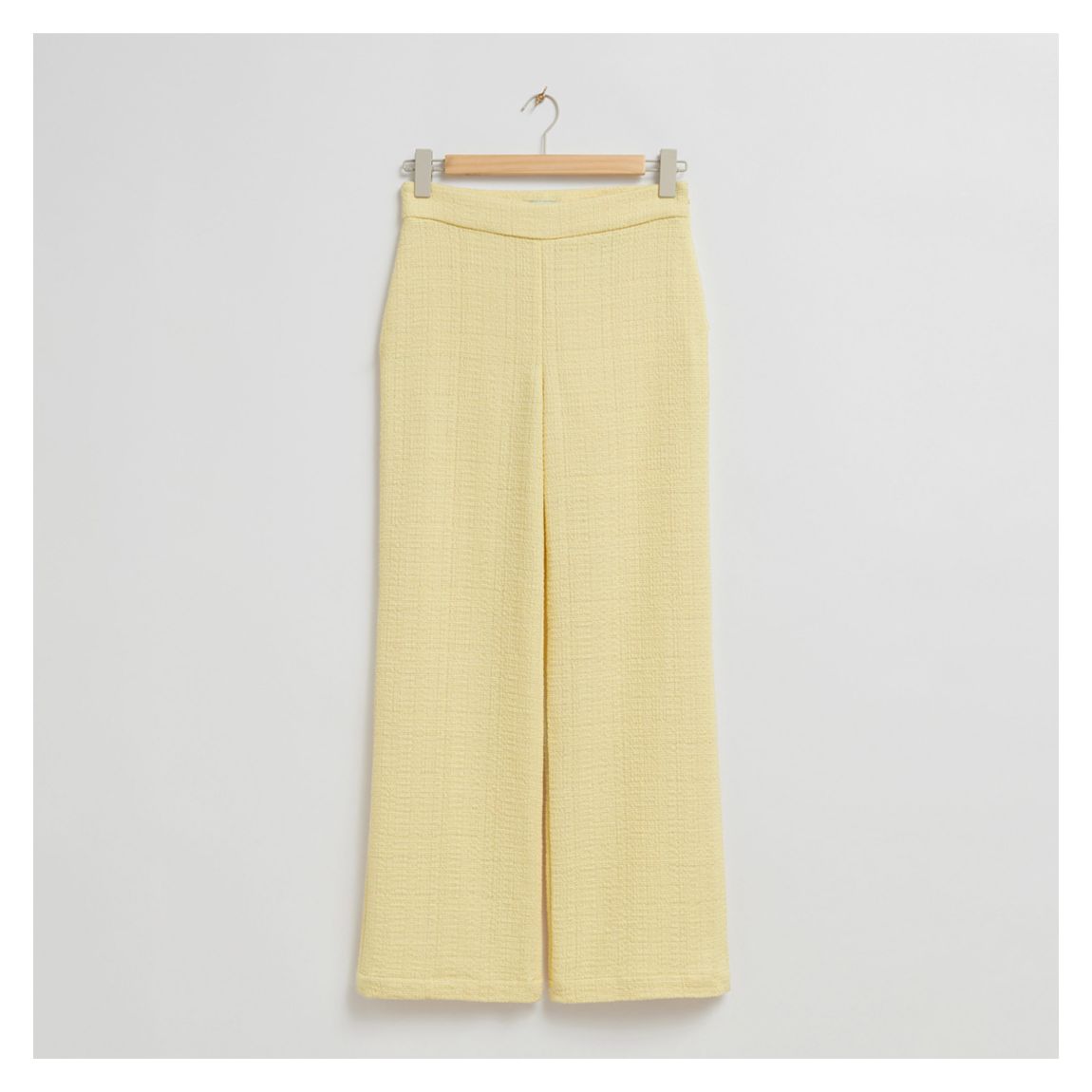 Pale Yellow Tweed Trousers main product photo