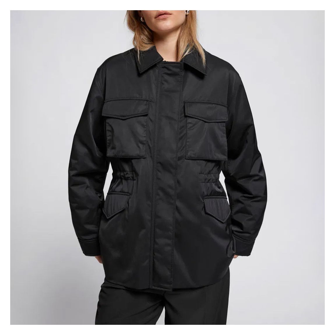 Black Collared Jacket main product photo
