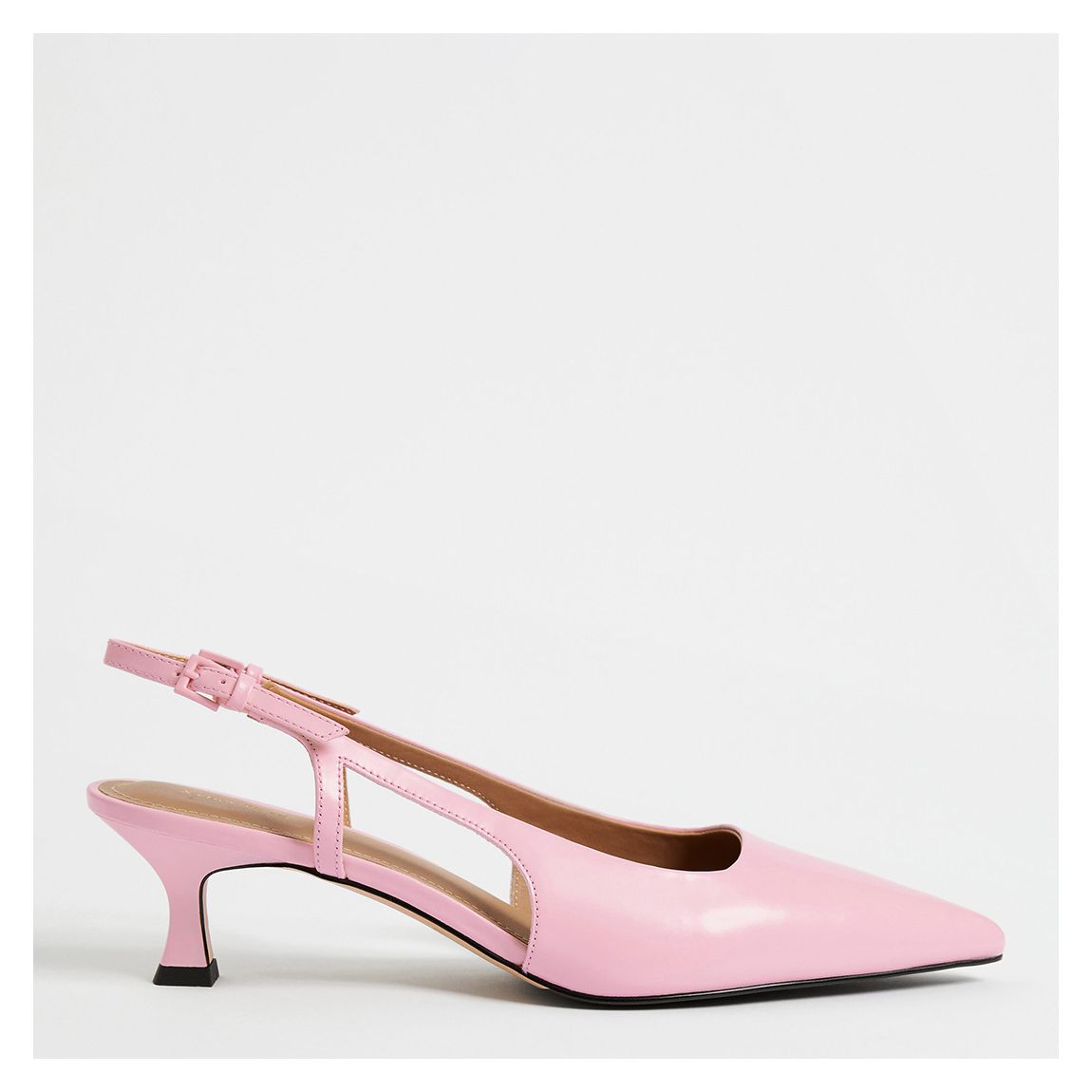 Pink Leather Slingback Pumps main product photo