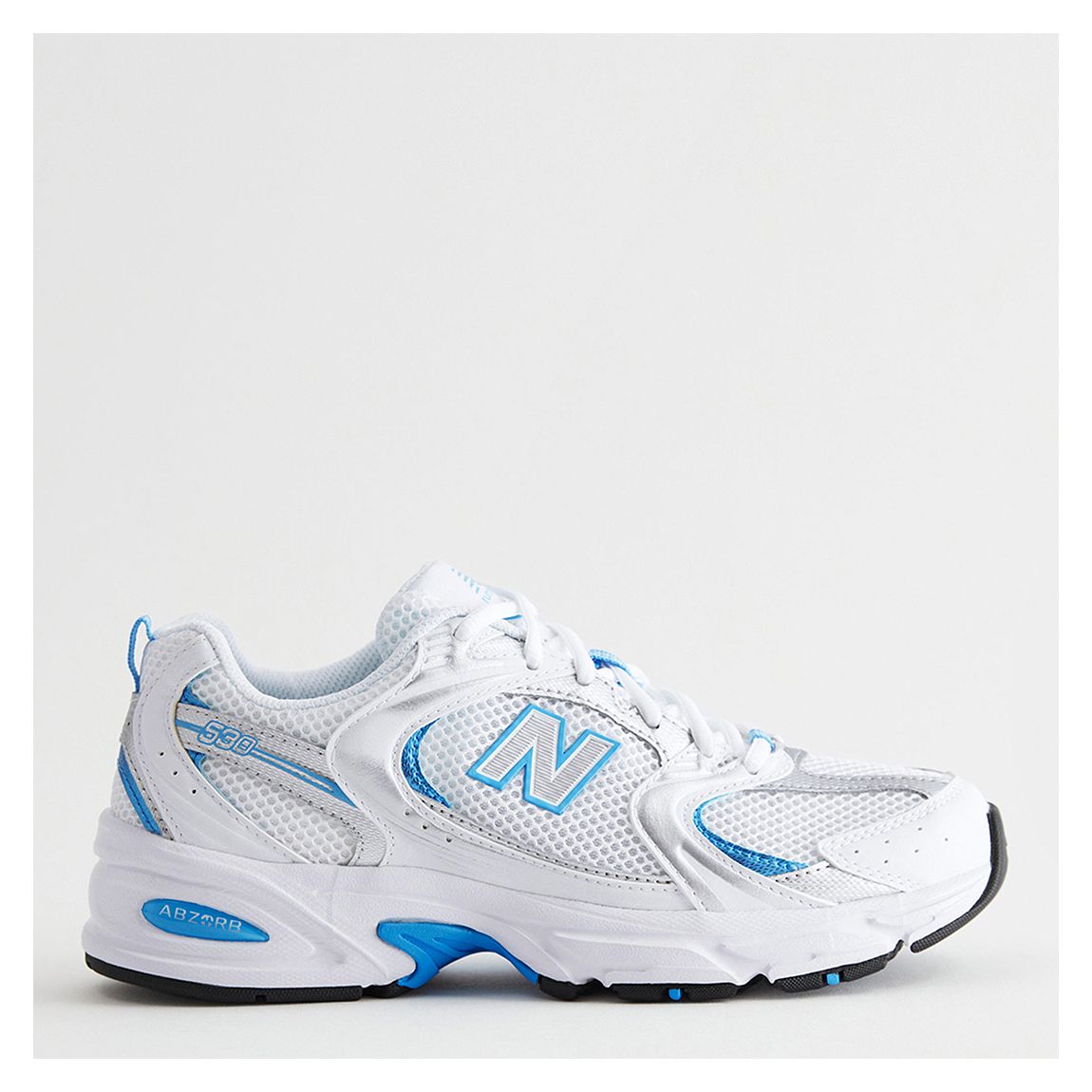 White/Turquoise New Balance 530 Trainer main product photo