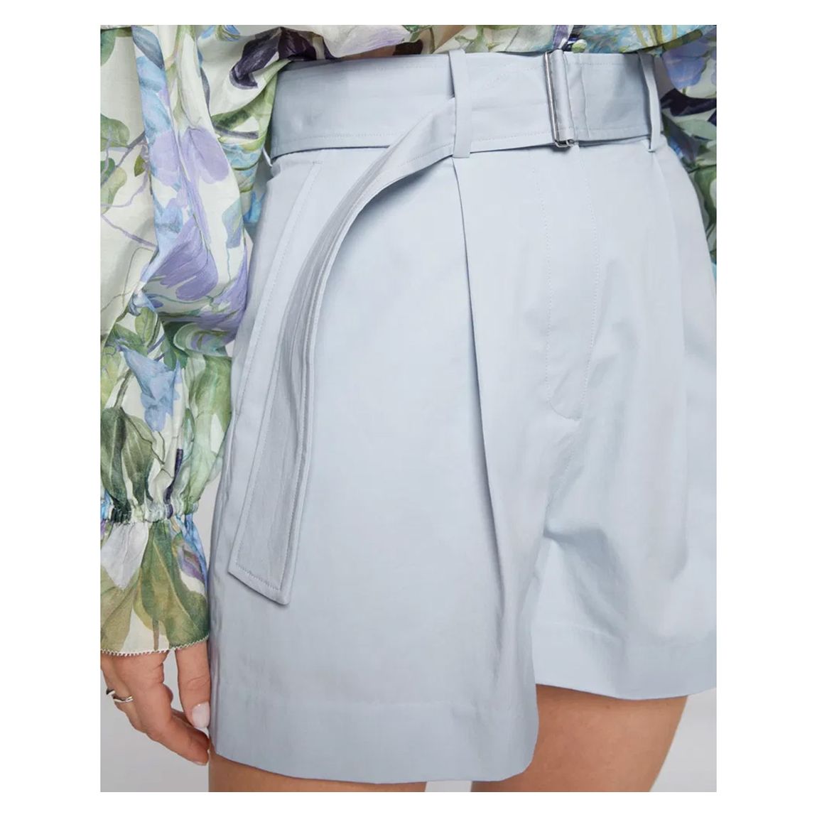 Baby Blue Tailored Shorts main product photo