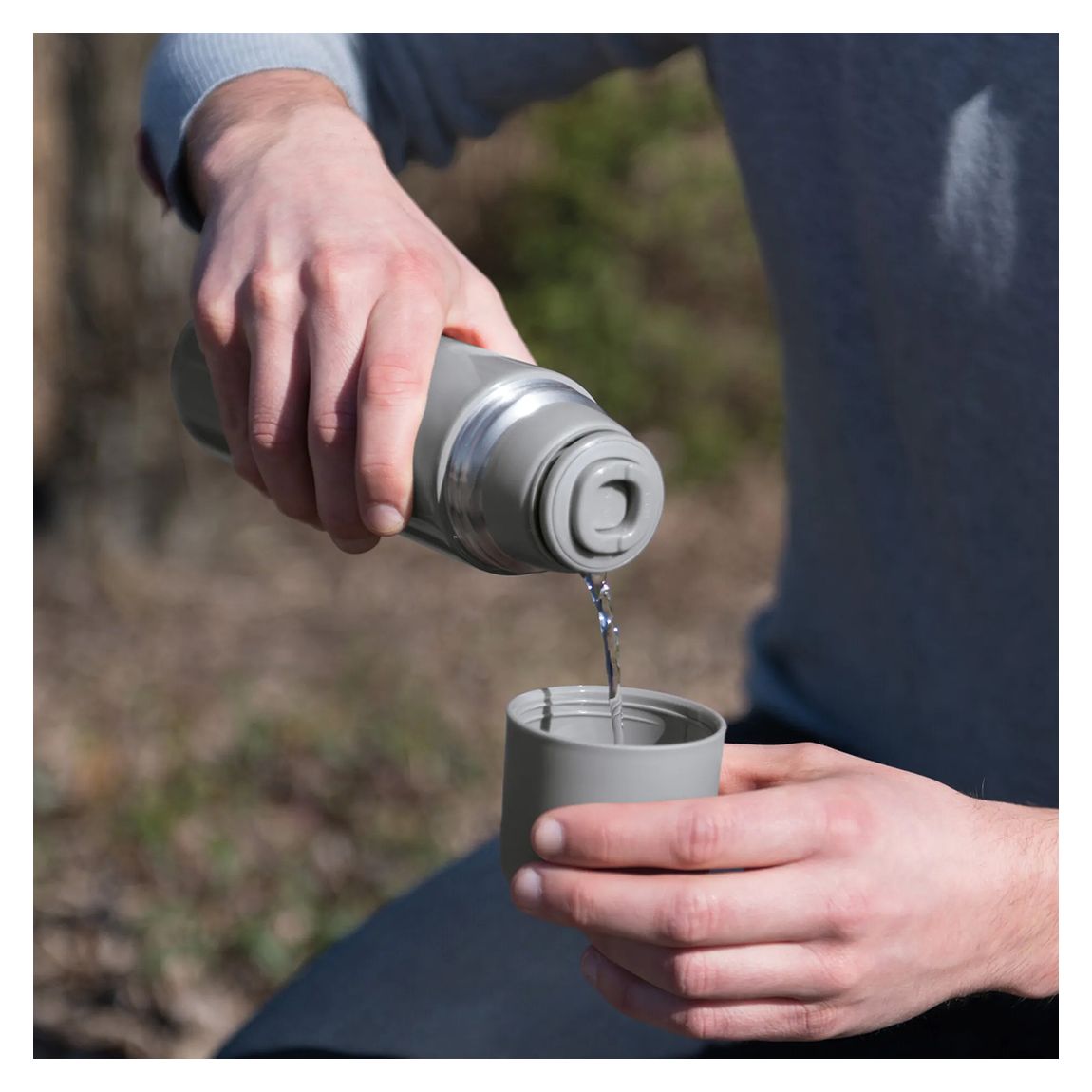 Grey 500ml Thermal Flask main product photo